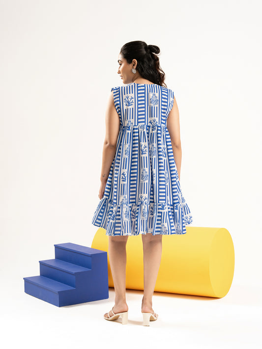 Coral Carnival Mini dress