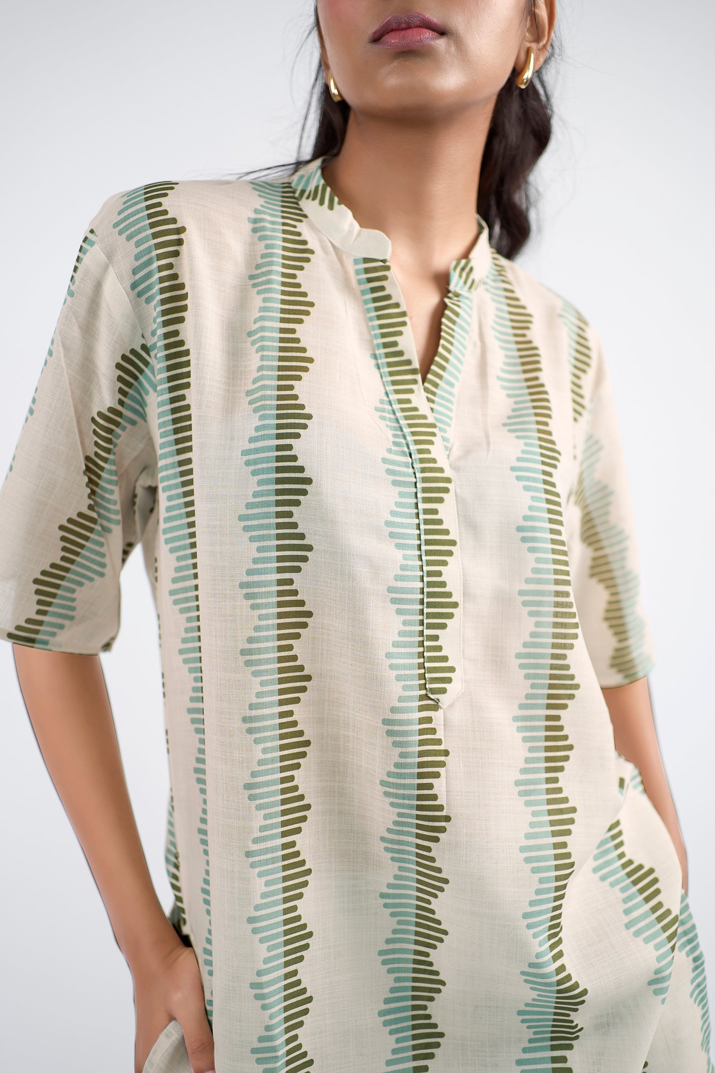 Half-sleeve kurta set