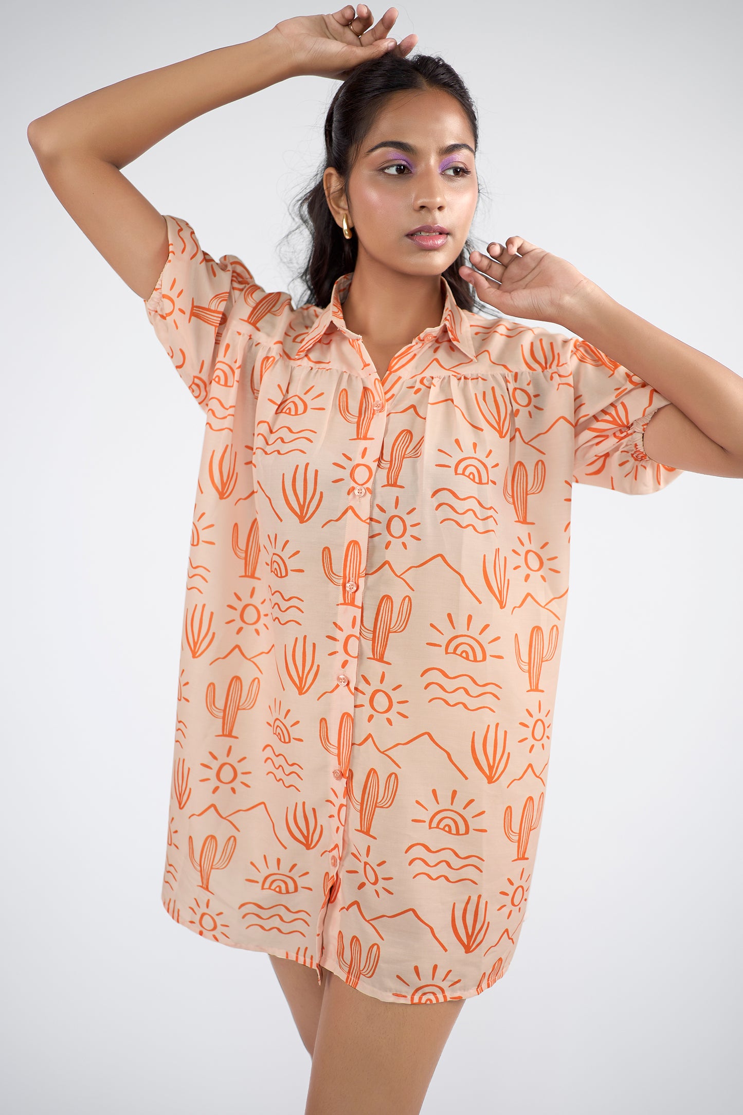 Oversized Shirt Mini Dress