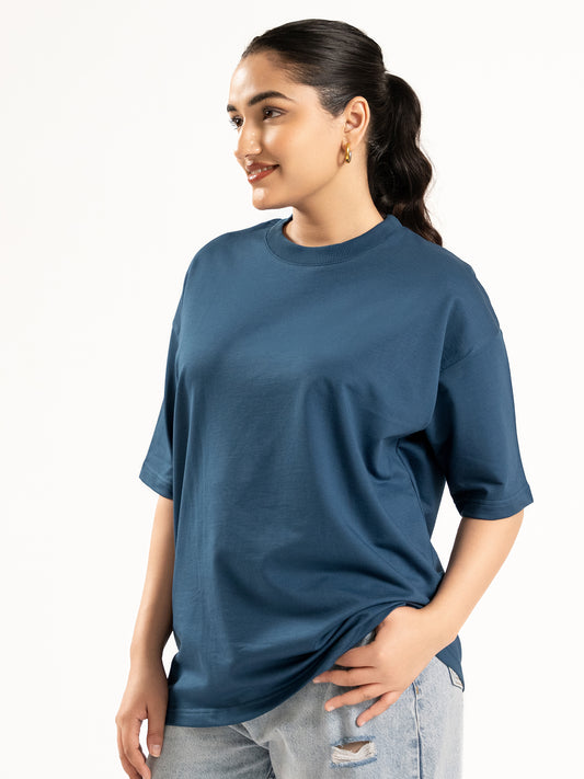 Teal Blue Oversized T-shirt