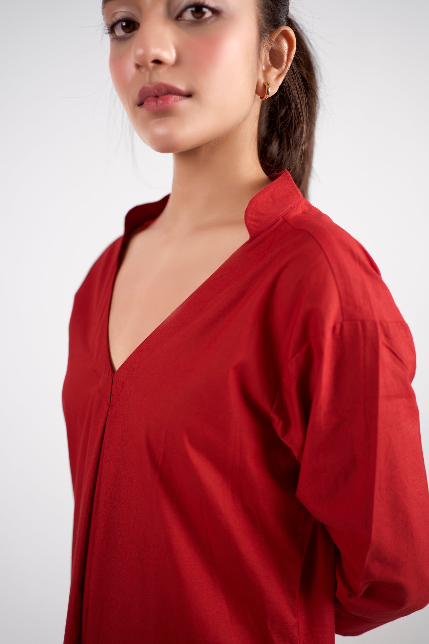A sleek, straight-leg maxi dress