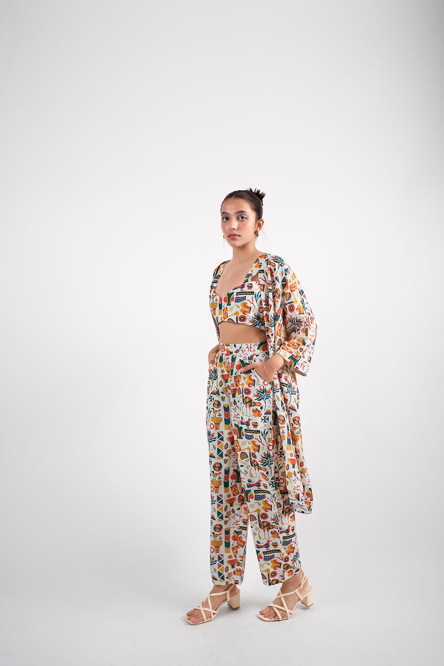 A refined three-piece co-ord set