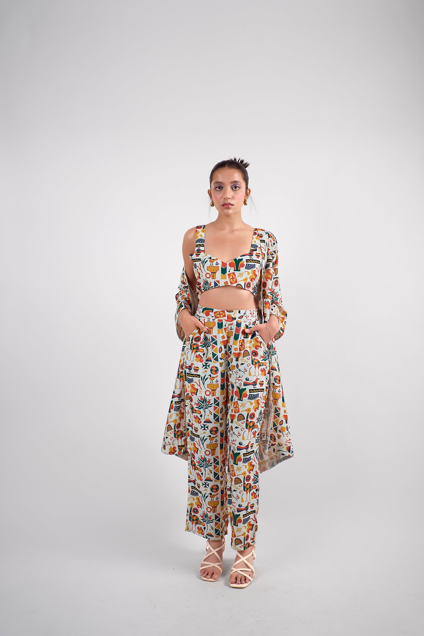 A refined three-piece co-ord set