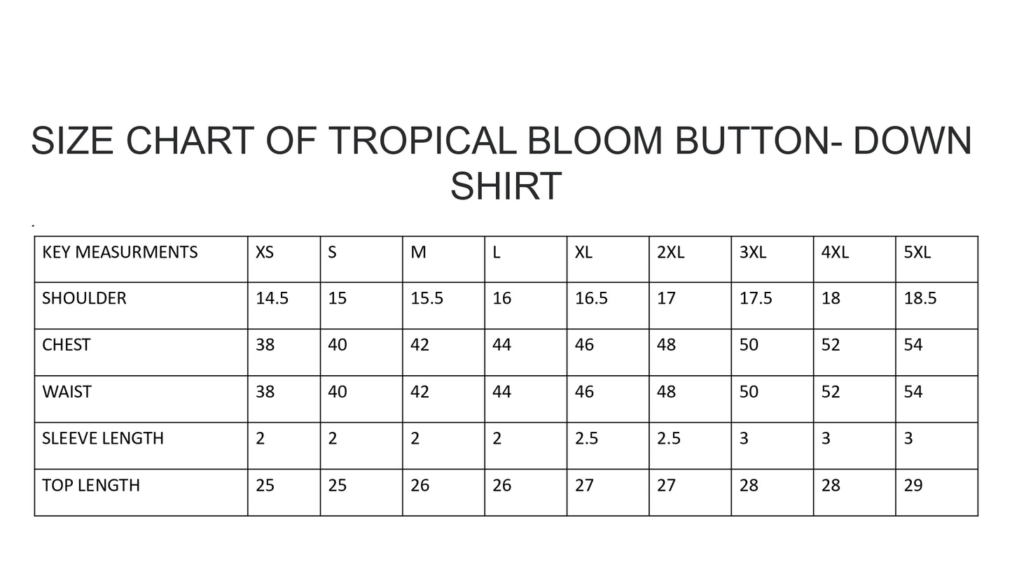 Tropical Bloom Button-Down Shirt.
