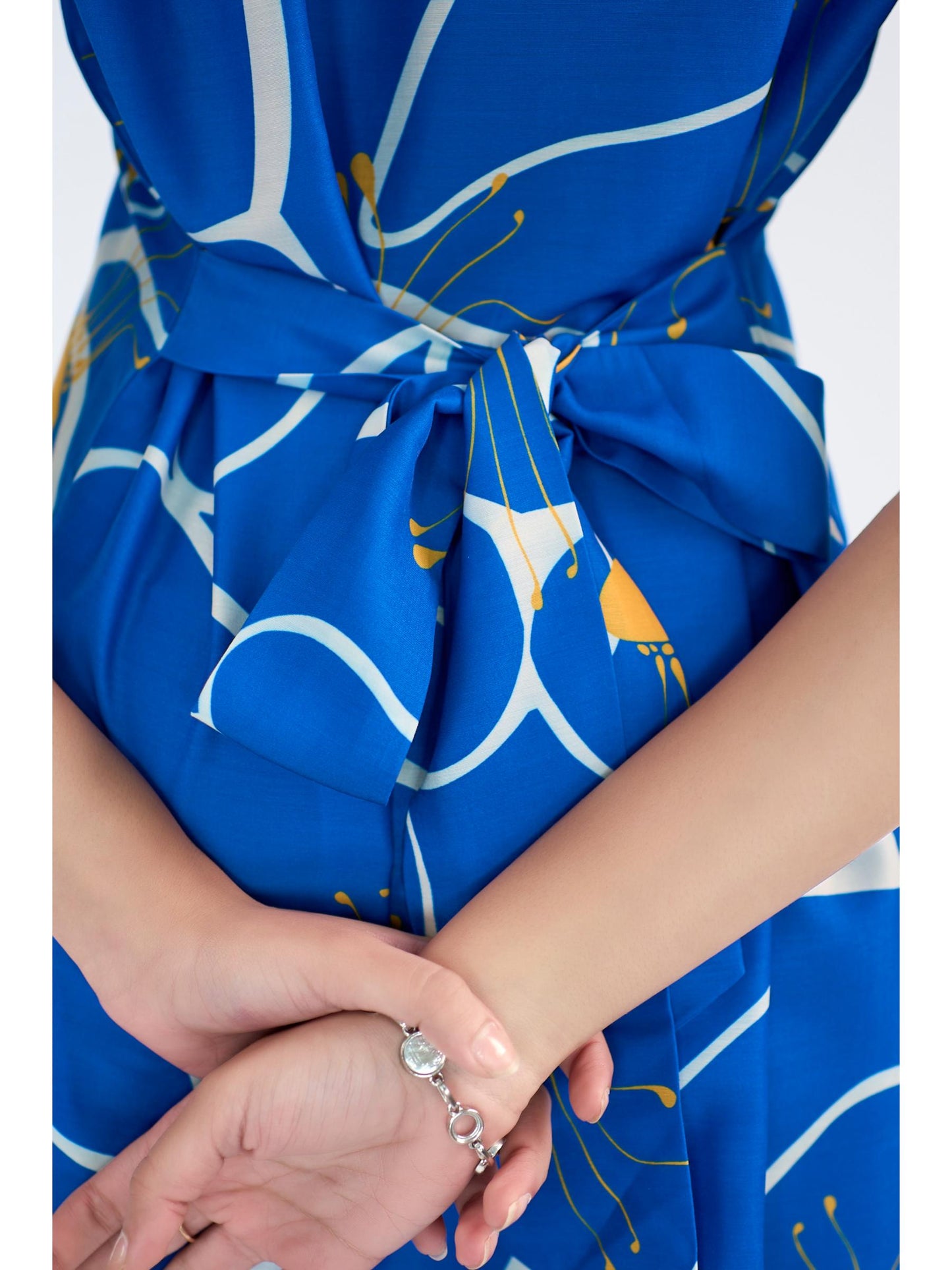 Abstract printed shirt Mini dress