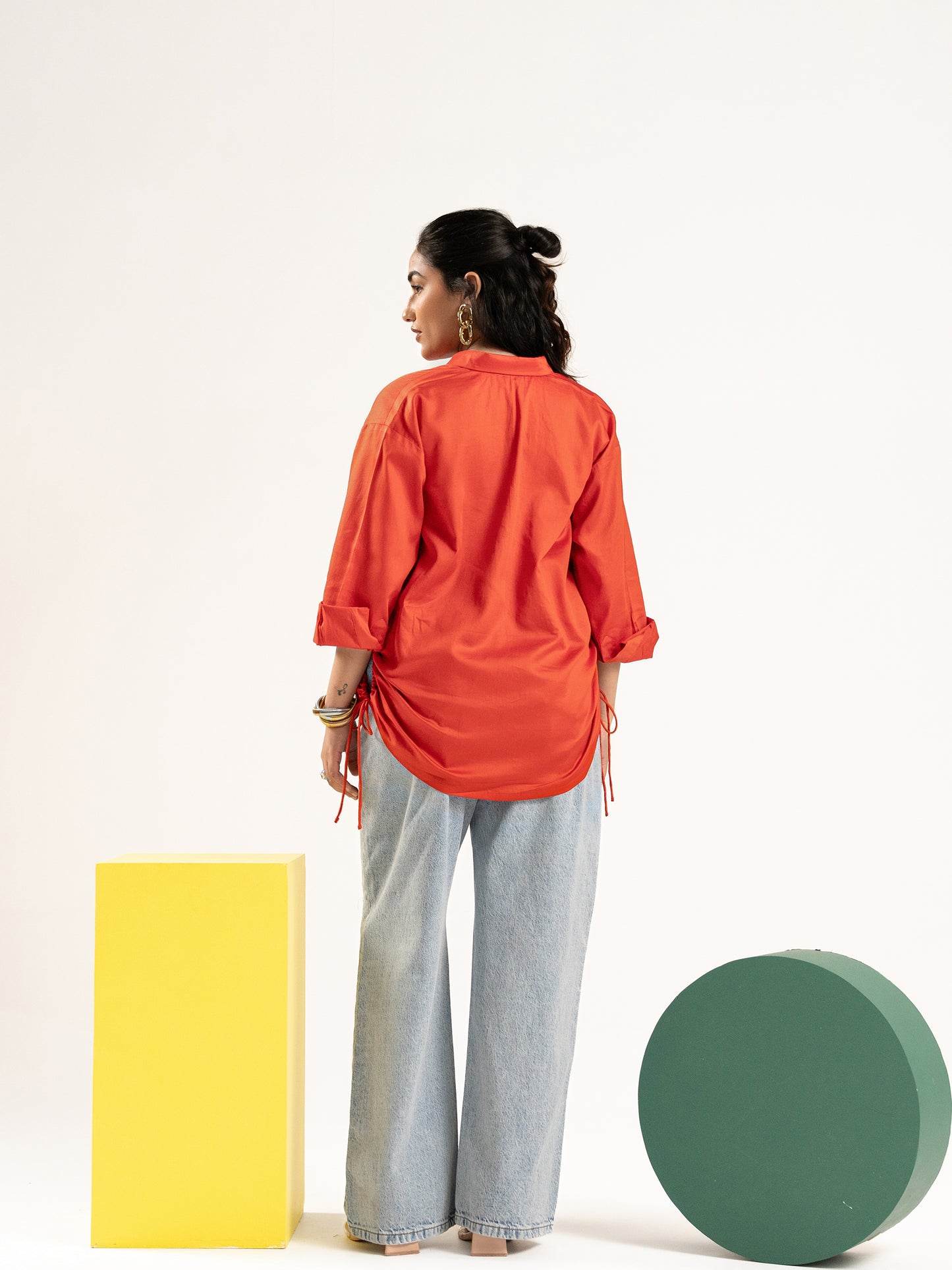 Rust Radiance Relaxed Shirt