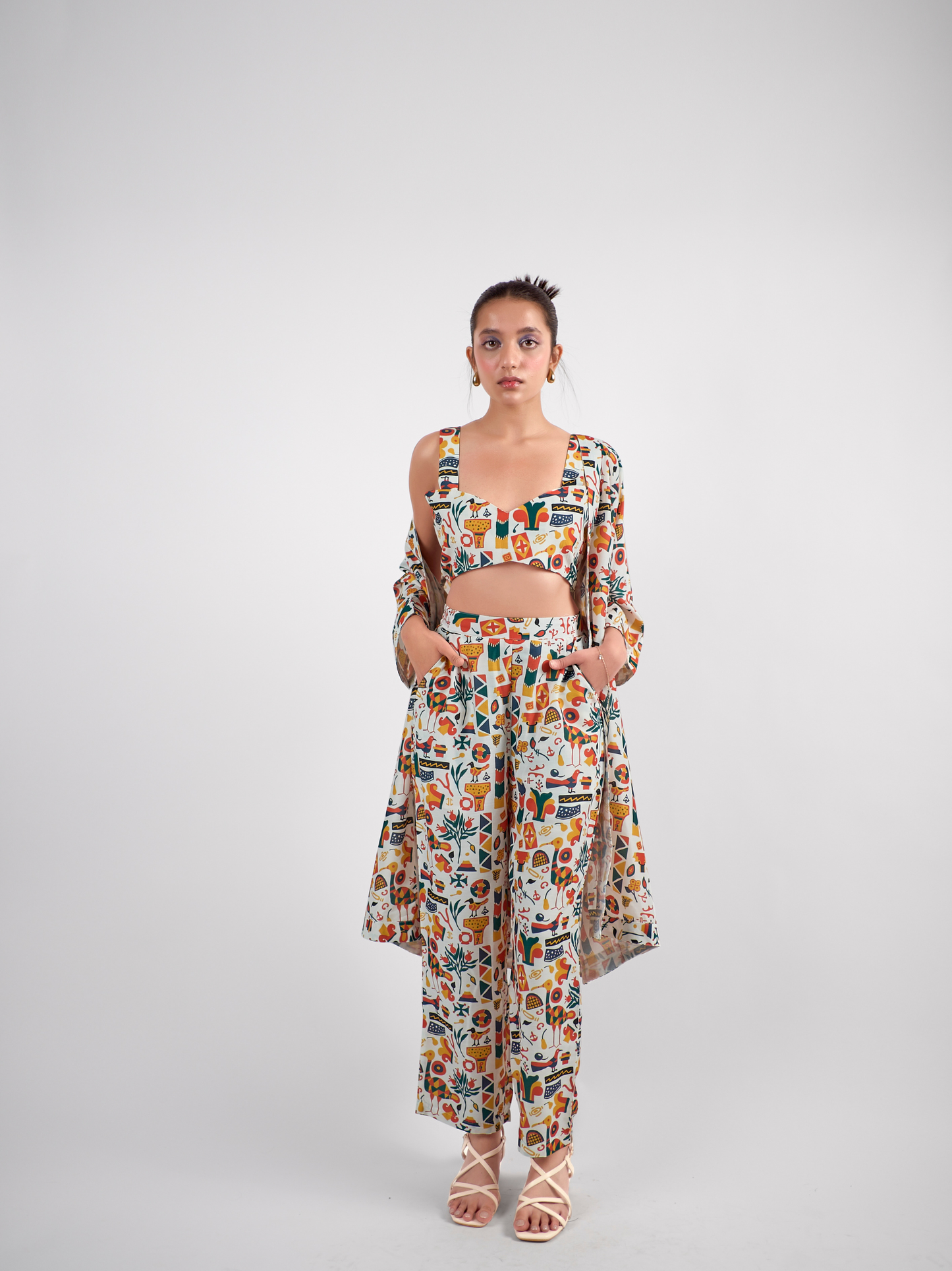 A refined three-piece co-ord set