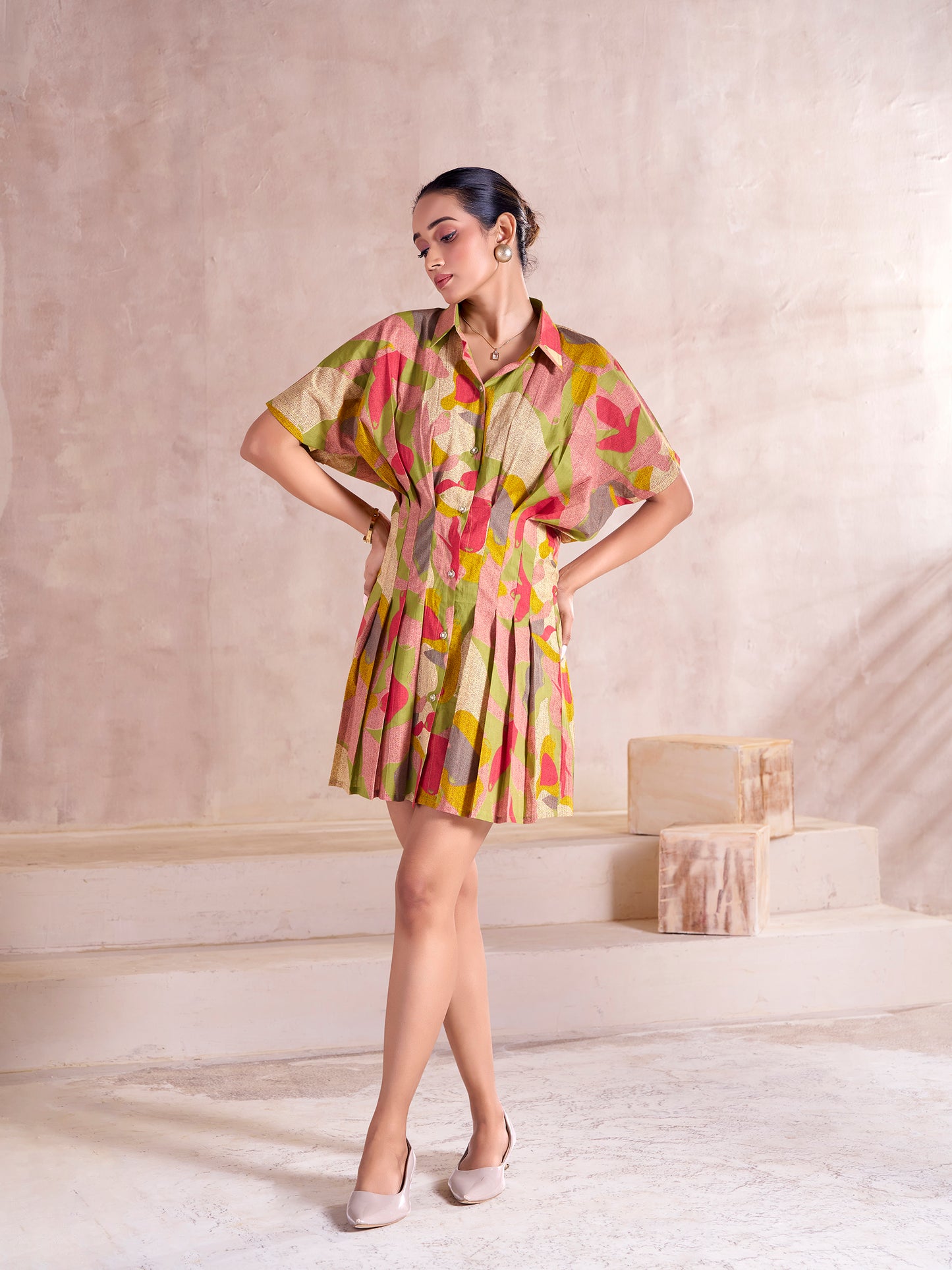 The Aurora Pleated Dress