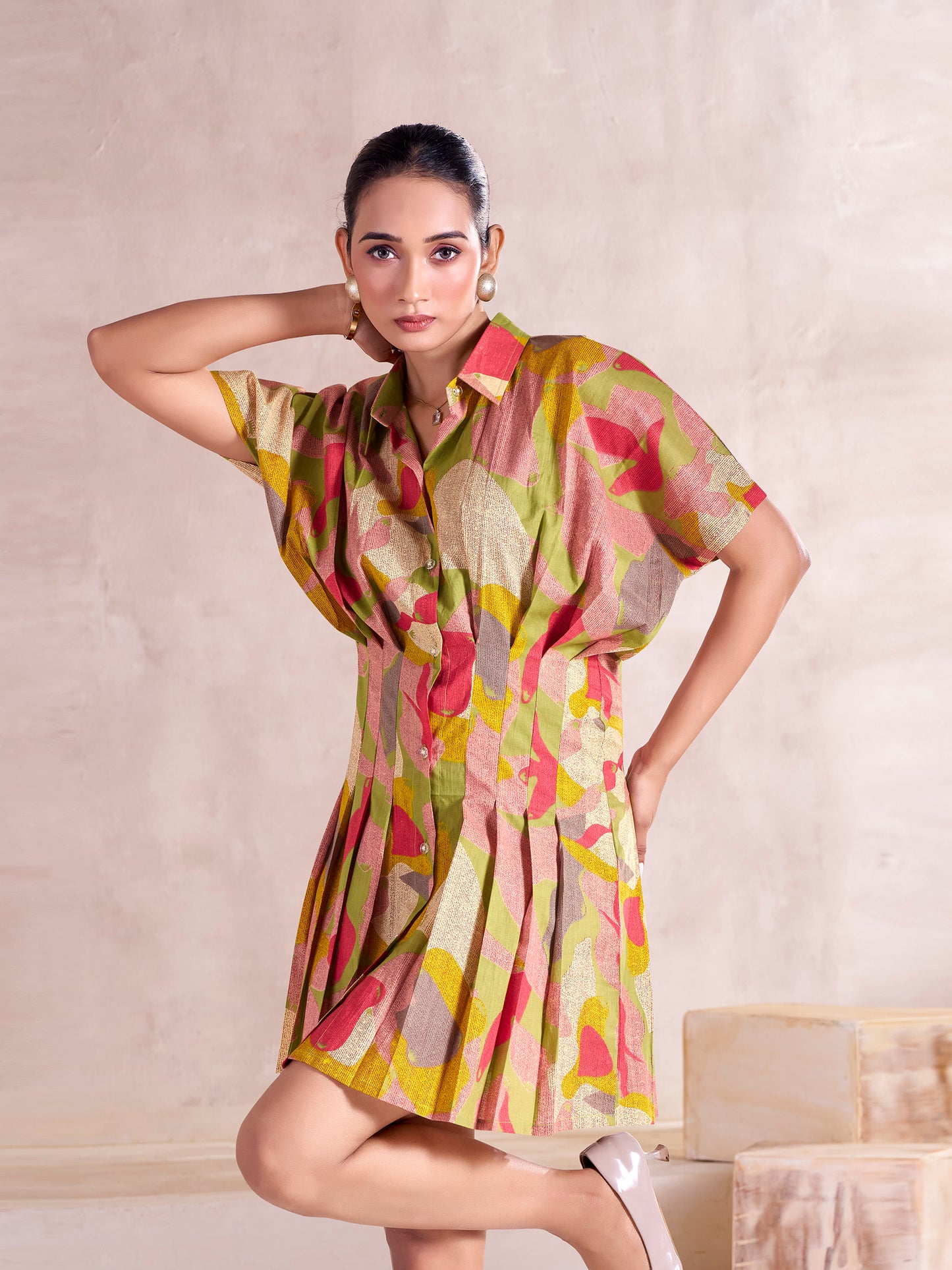 The Aurora Pleated Dress