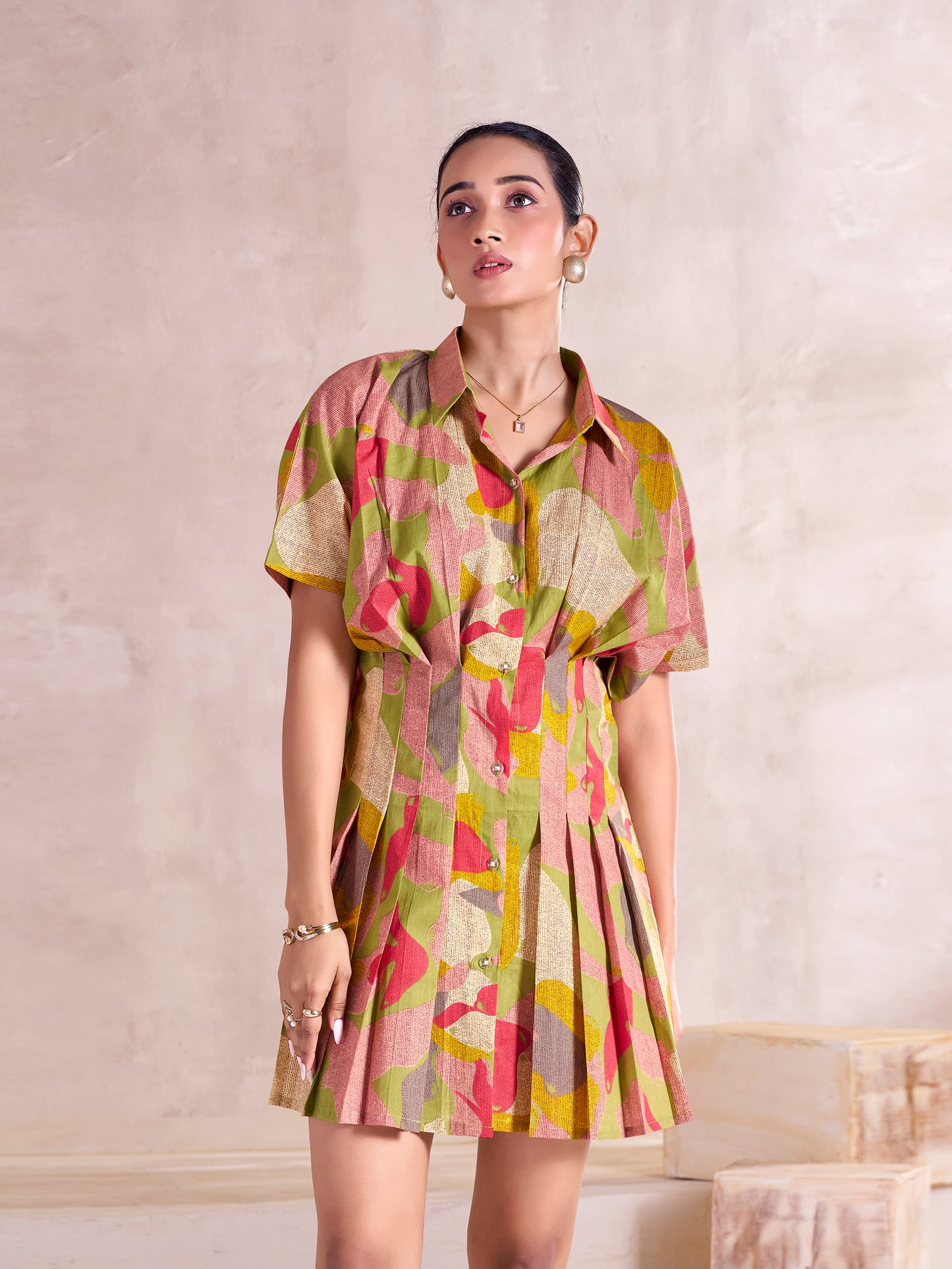 The Aurora Pleated Dress