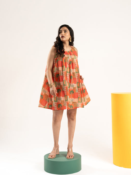 Sunset Safari Shift  Mini Dress