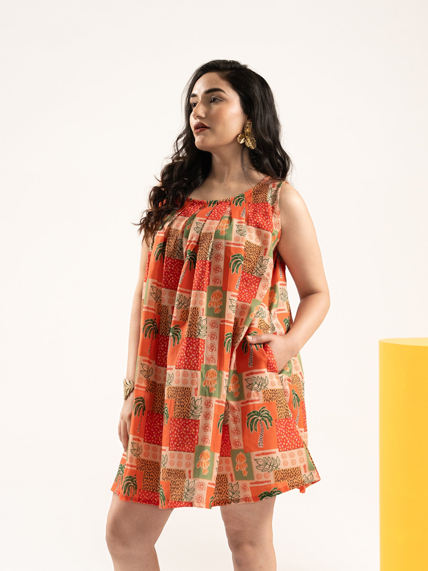 Sunset Safari Shift  Mini Dress