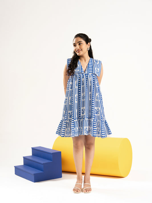 Coral Carnival Mini dress