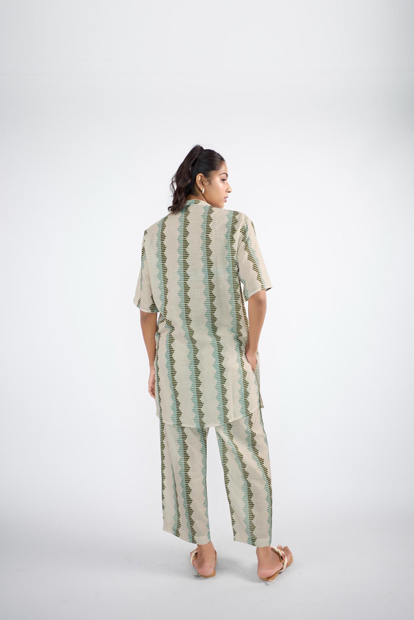 Half-sleeve kurta set