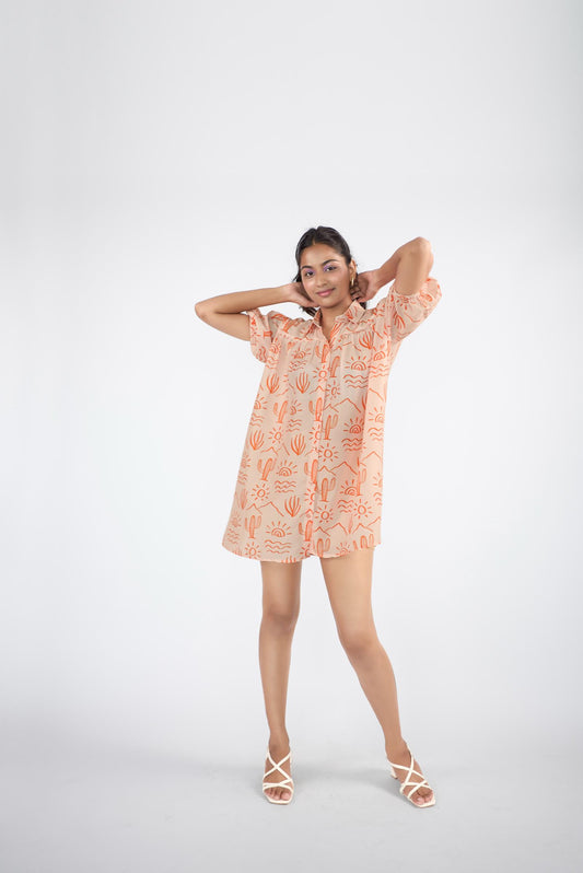 Oversized Shirt Mini Dress