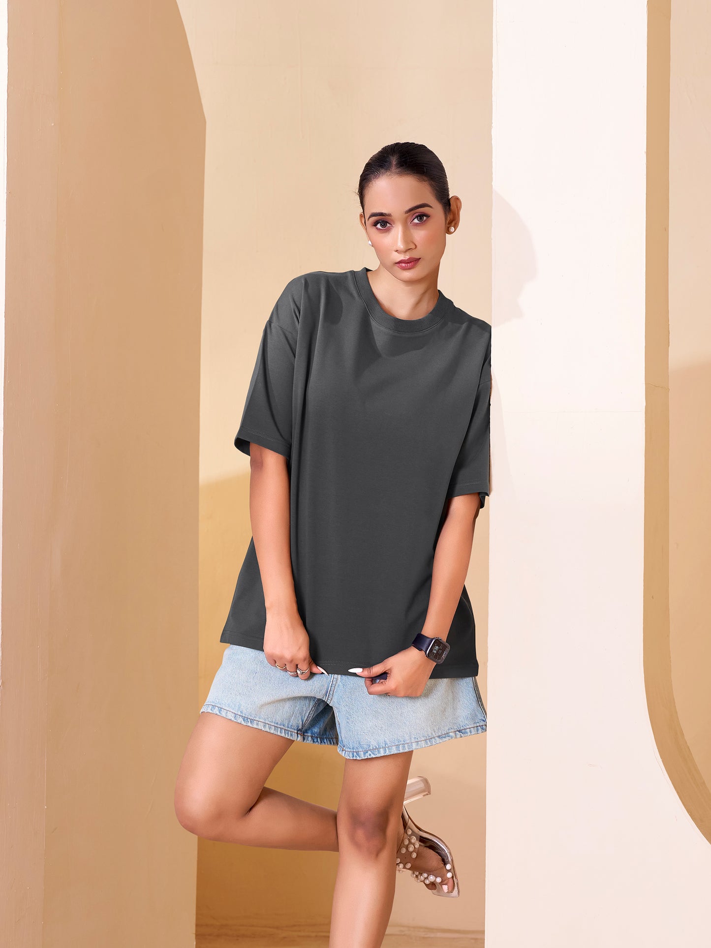 Oversized Charcoal Grey T-shirt
