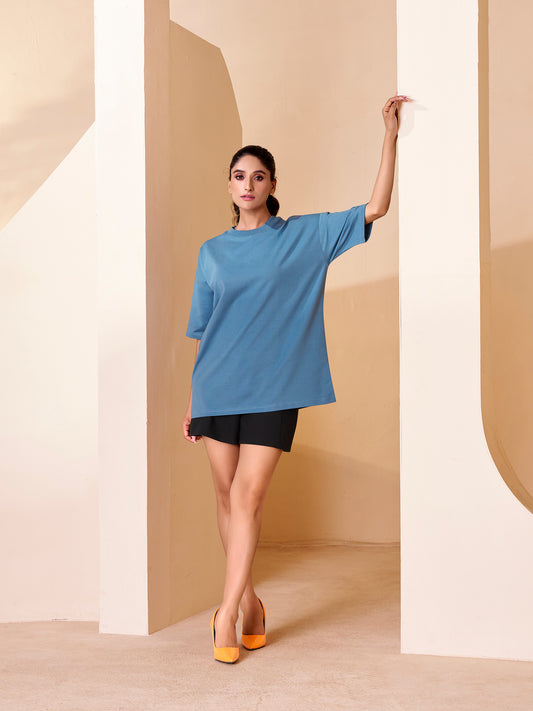 Blue Oversized T-shirt