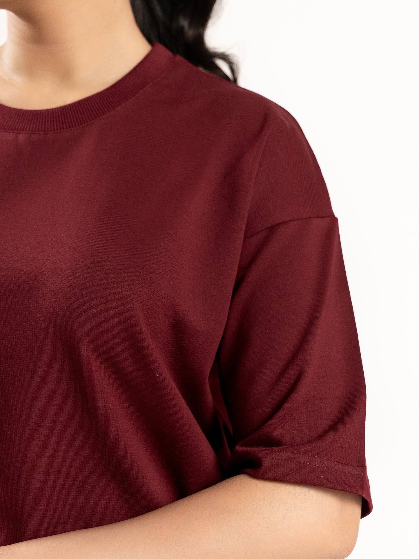 Maroon Oversized T-shirt