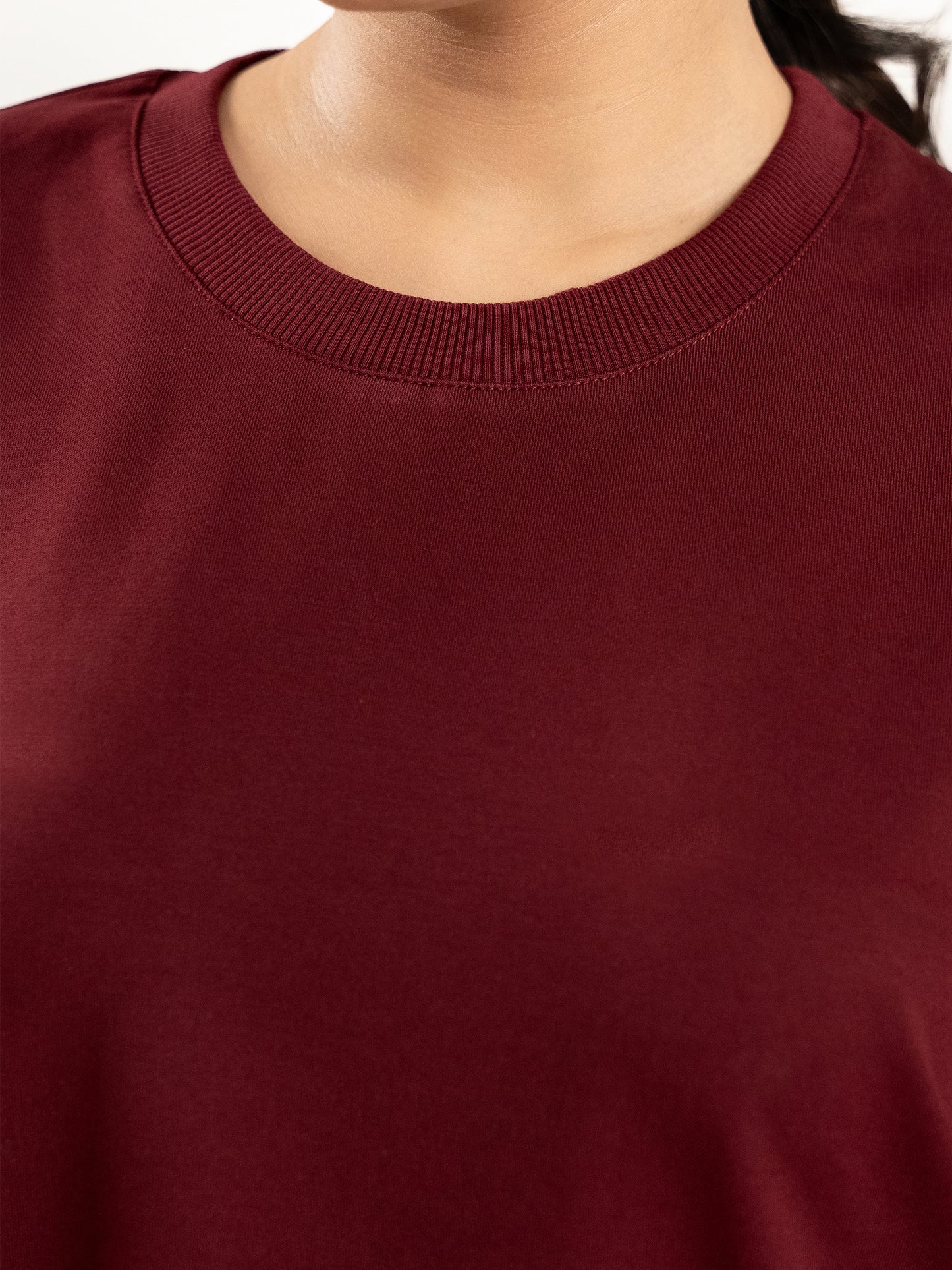 Maroon Oversized T-shirt