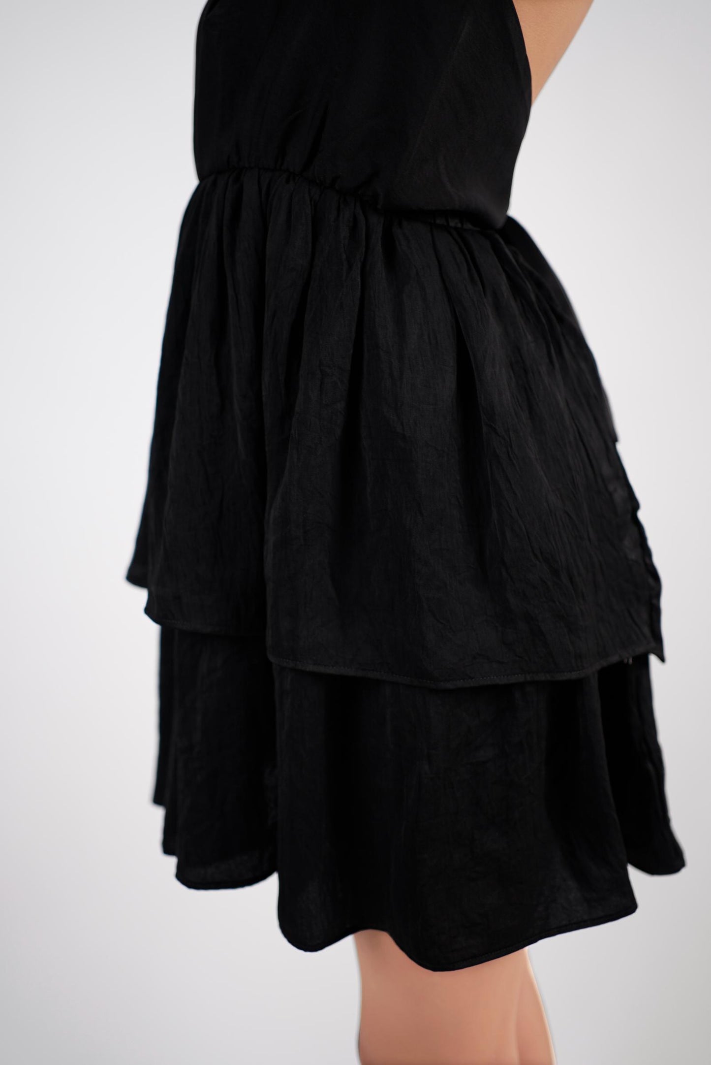 Black mini dress for evening affairs