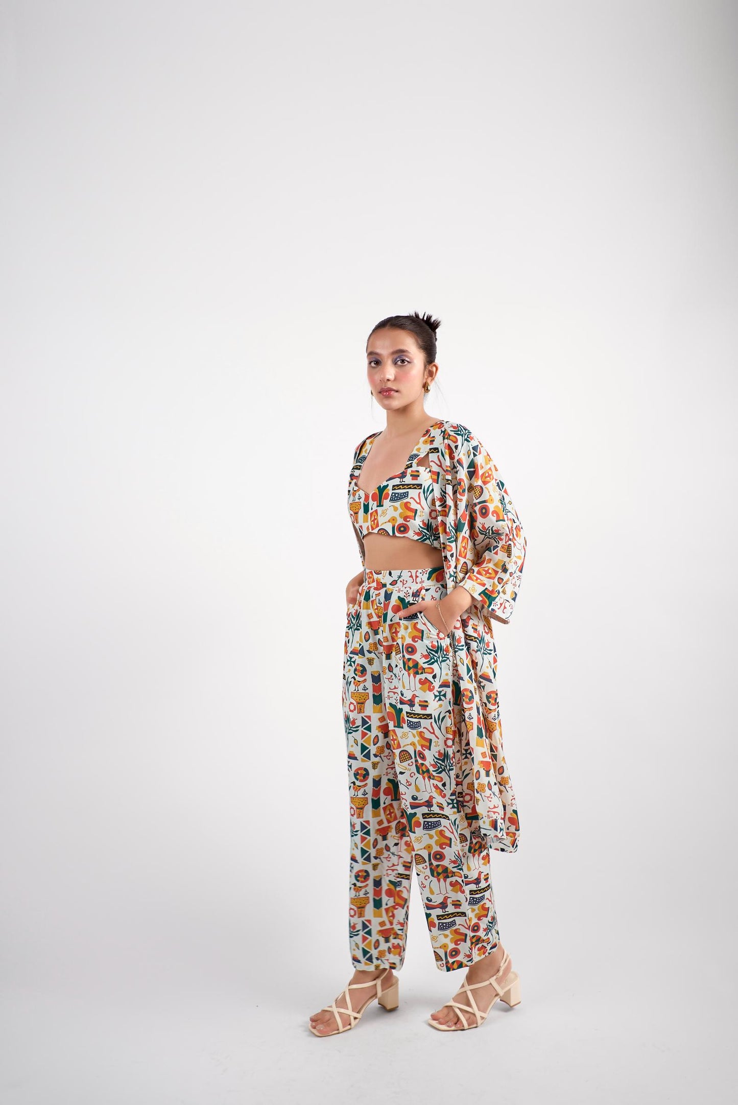 A refined three-piece co-ord set