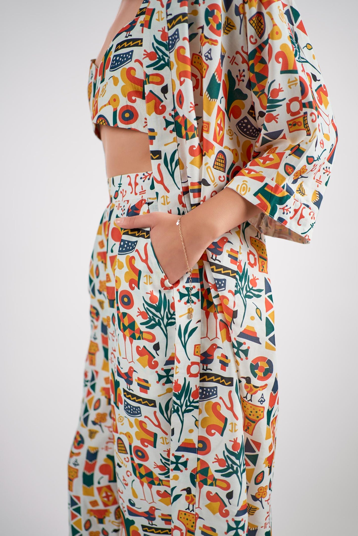 A refined three-piece co-ord set