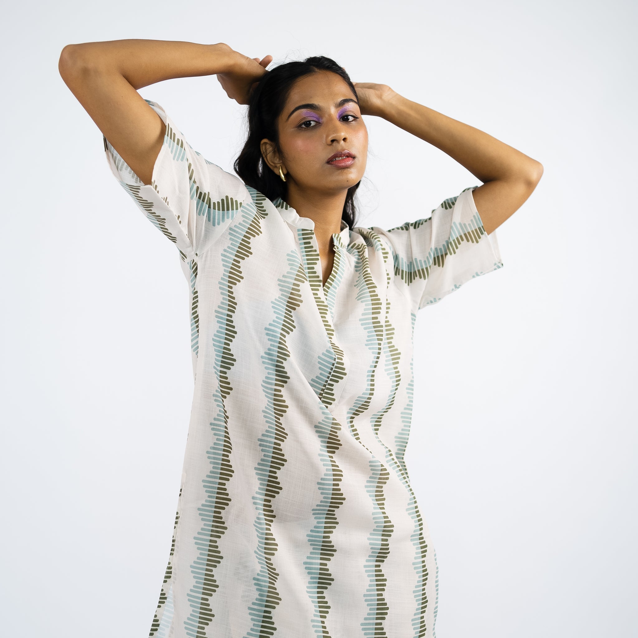 Half-sleeve kurta set