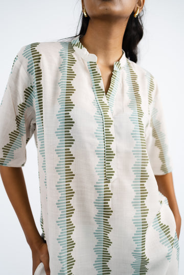 Half-sleeve kurta set