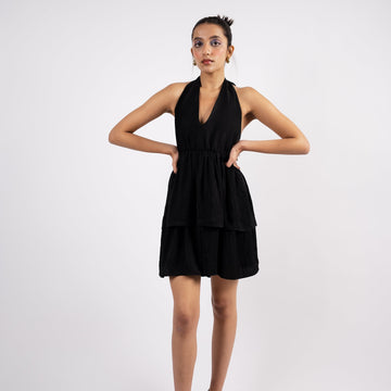 Black mini dress for evening affairs