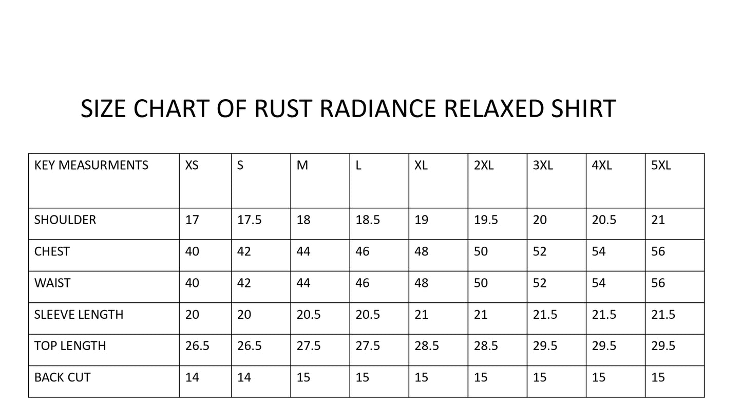 Rust Radiance Relaxed Shirt